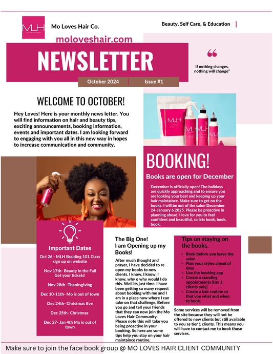 October News Letter